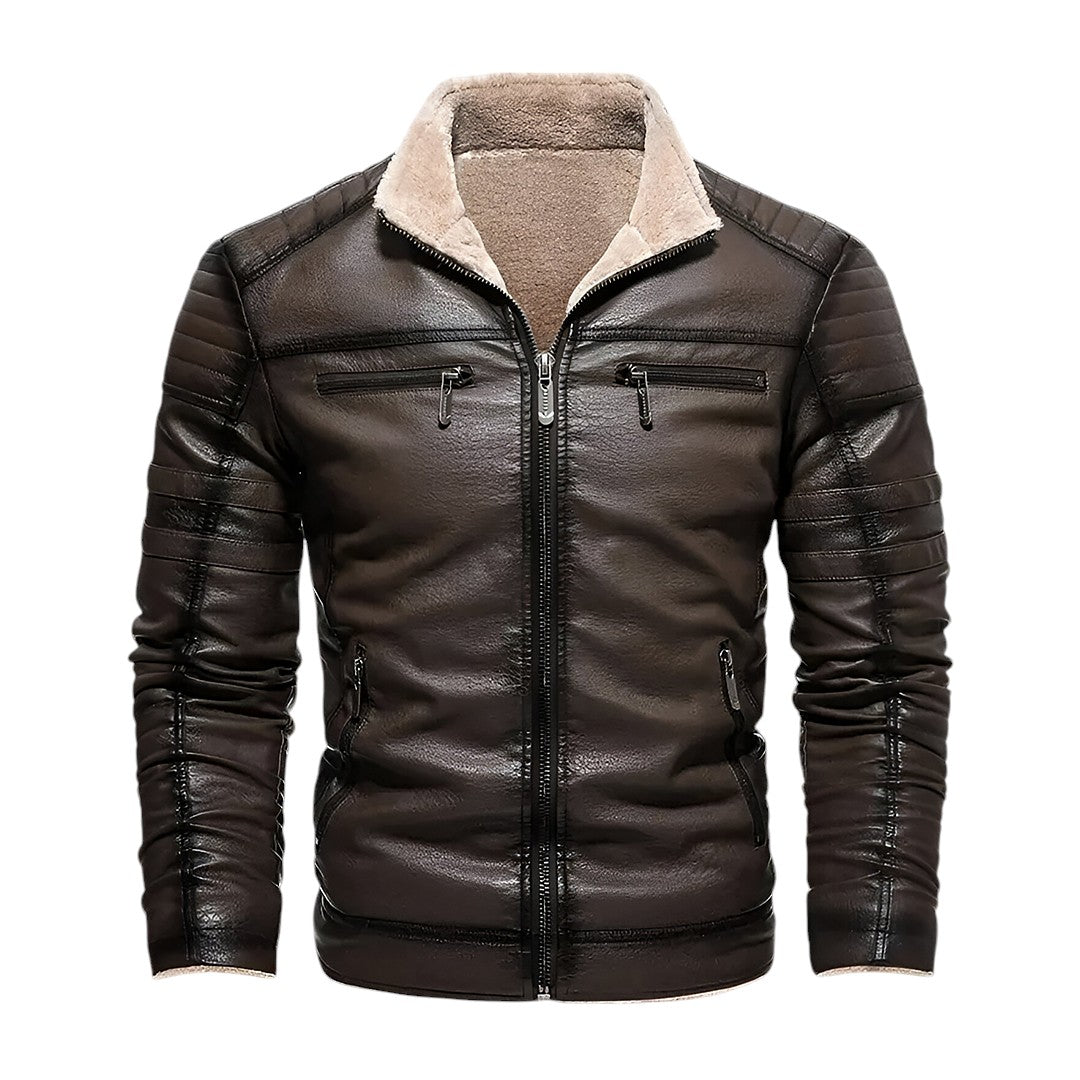 Chaqueta de cuero para hombre Benjamin Sherpa