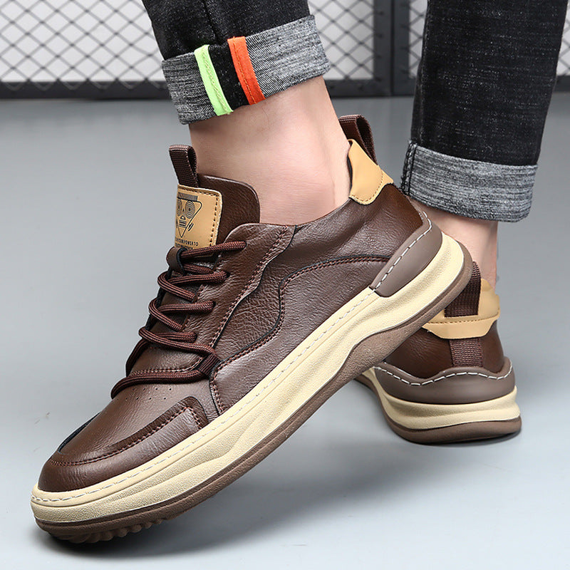 Noble Italiana Zapatillas de Piel Genuina