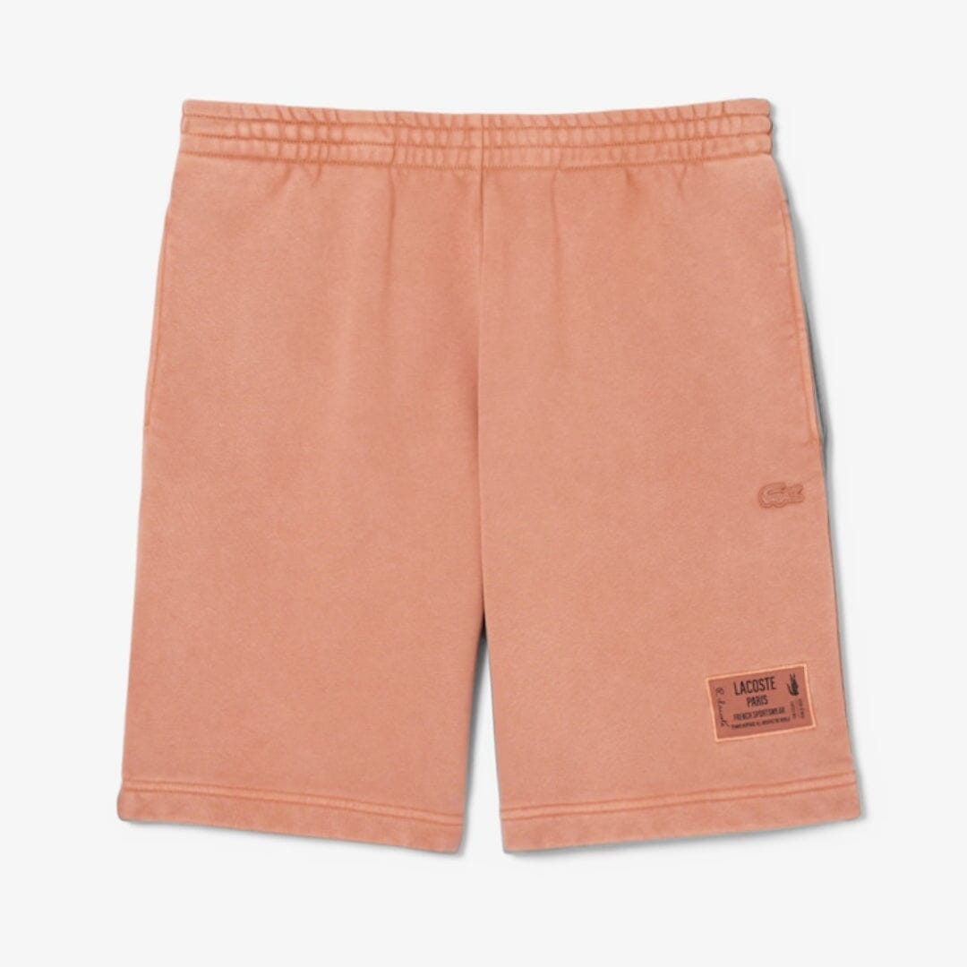 Bermudas de felpa de algodón con efecto lavado LC