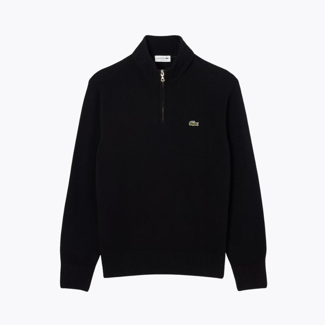 LC Zipped High Neck Carded Wool Suéter