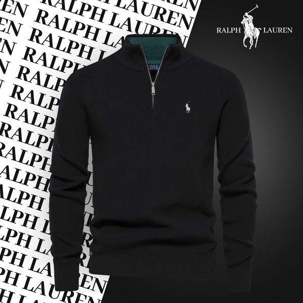Suéter de cuello con cremallera RL (LIQUIDACIÓN)