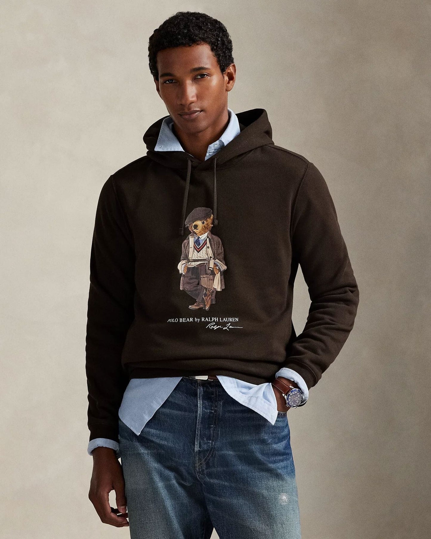 Sudadera de forro polar con capucha Polo Bear de RL