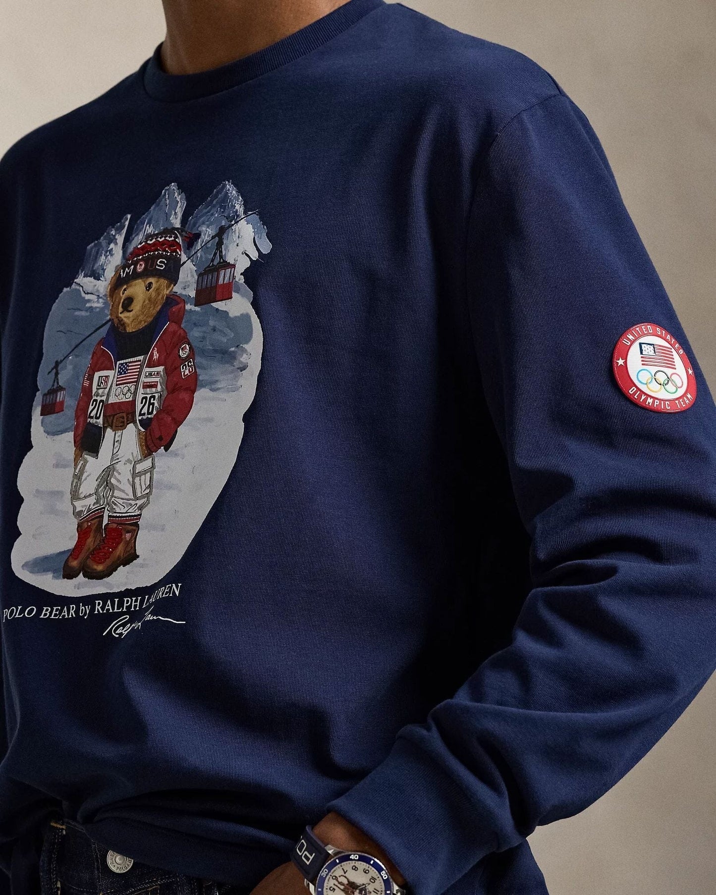 RL Team USA Polo Bear Camiseta