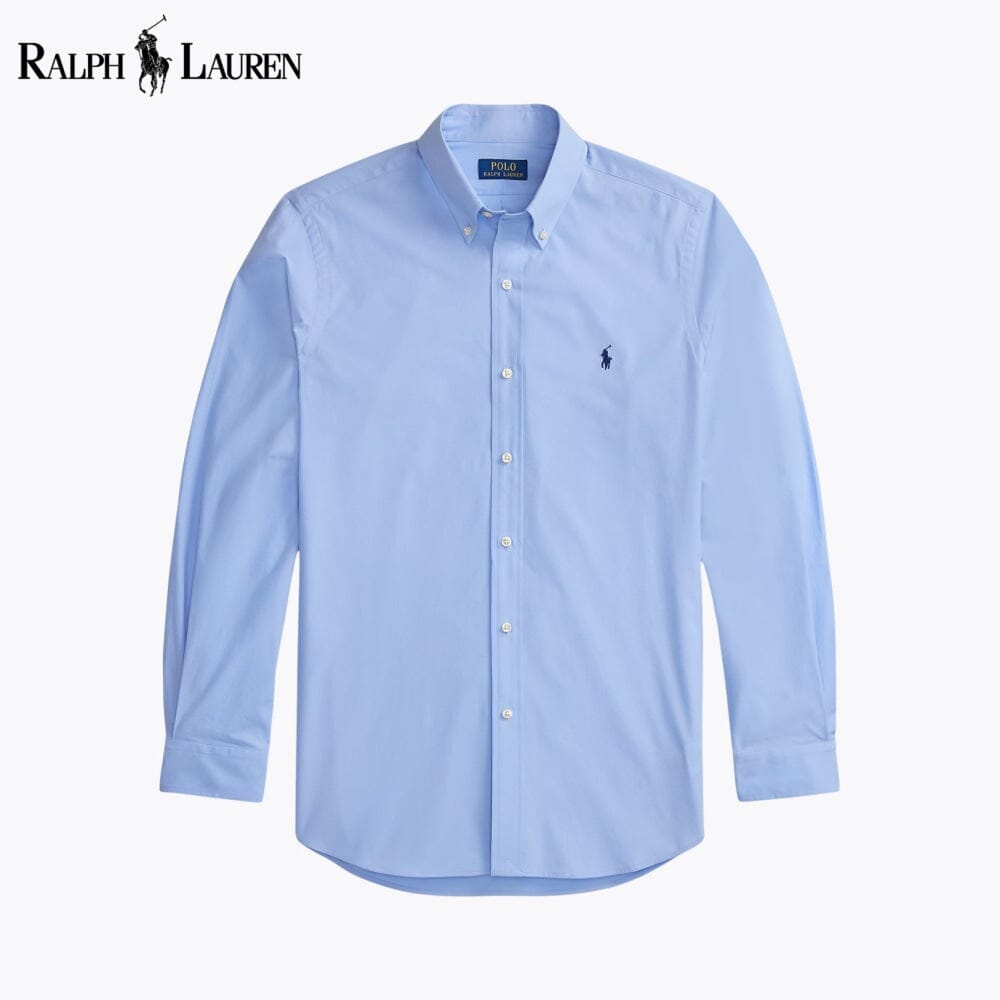 Camisa de popelina elástica de corte clásico RL