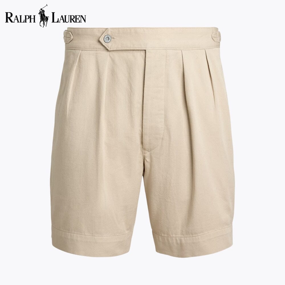 RL Corte Relajado Pleated Twill Short