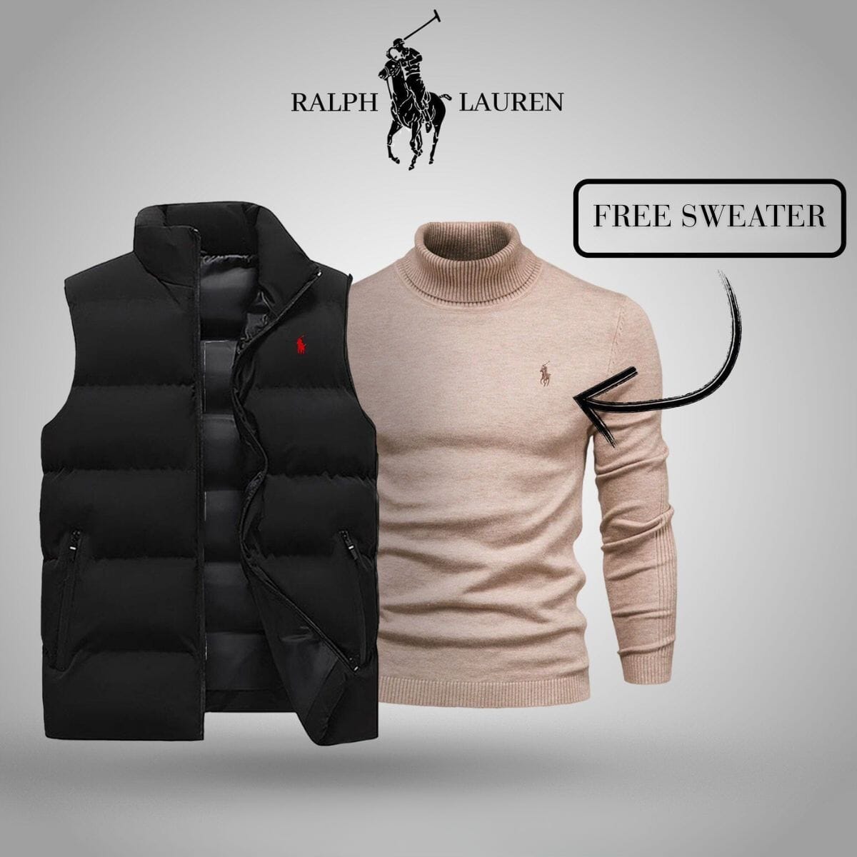 Chaleco RL + Suéter exclusivo gratis (REBAJAS)