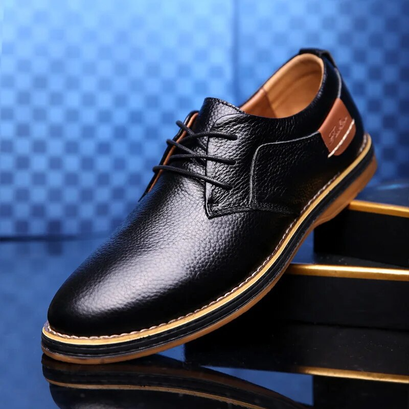 Lucas Wellington Zapatos de Cuero Genuino