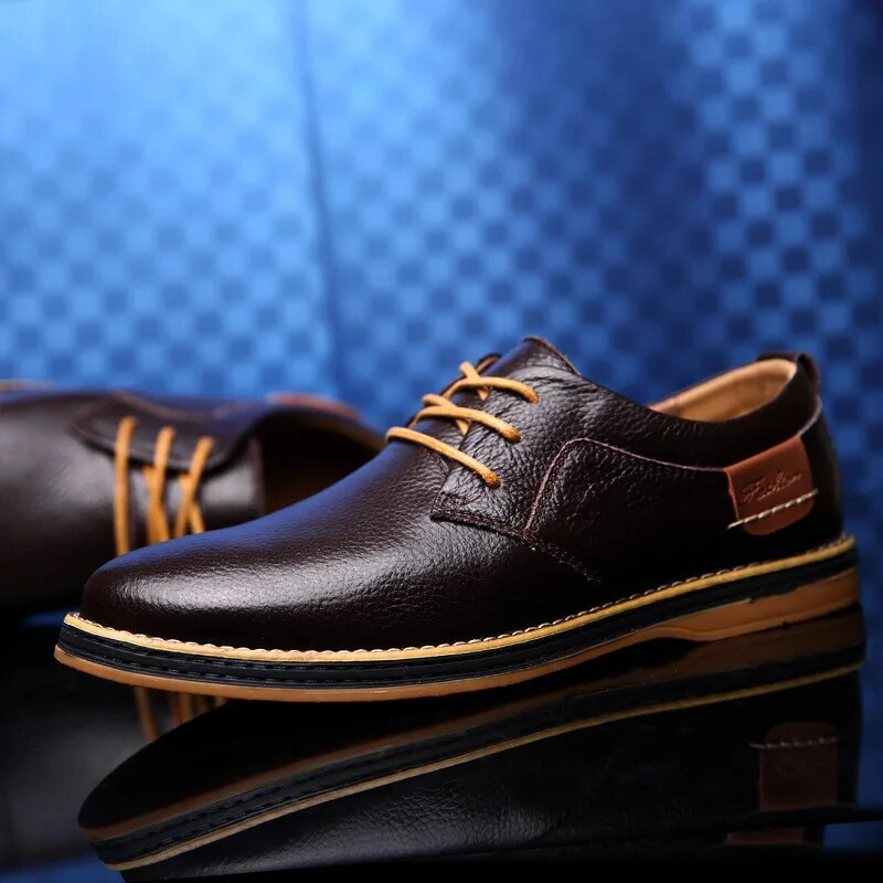 Lucas Wellington Zapatos de Cuero Genuino