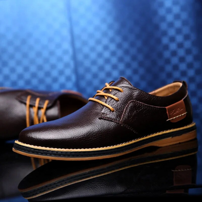 Lucas Wellington Zapatos de Cuero Genuino
