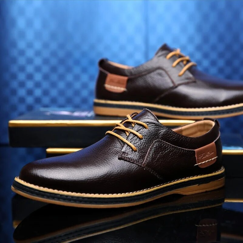 Lucas Wellington Zapatos de Cuero Genuino