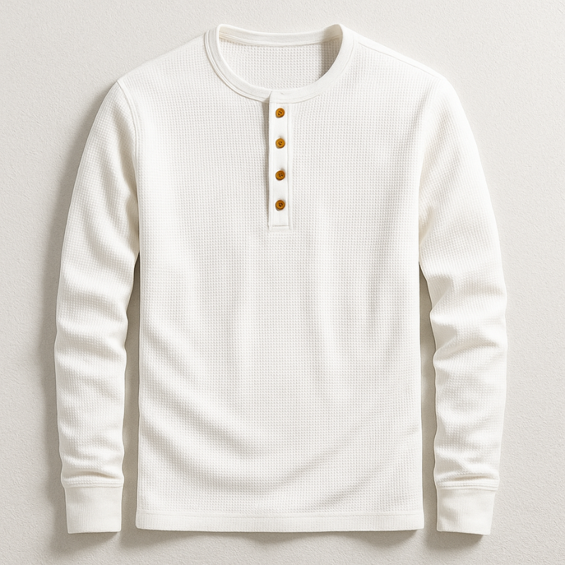 Hudson Henley Camisa Manga Larga