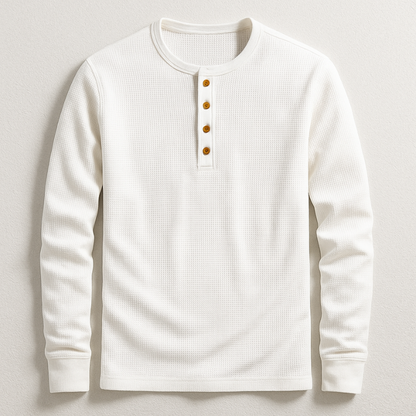 Hudson Henley Camisa Manga Larga
