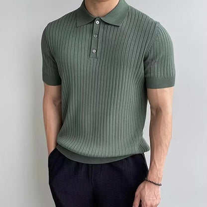 GIMCHEON Playera Polo Tejida