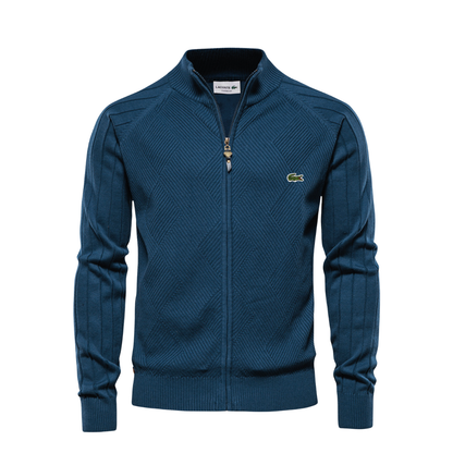 LC Sudadera con Cremallera y Textura para Hombre