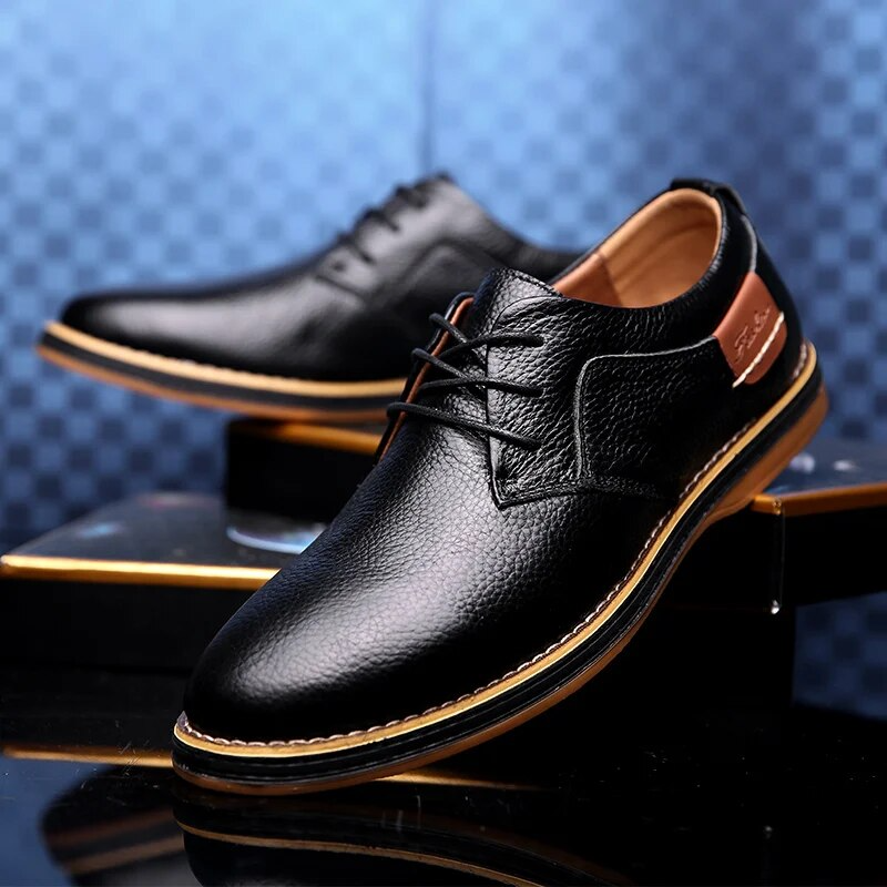 Lucas Wellington Zapatos de Cuero Genuino