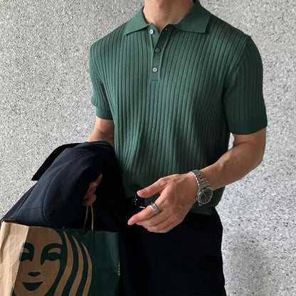 GIMCHEON Playera Polo Tejida