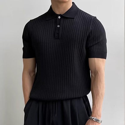 GIMCHEON Playera Polo Tejida