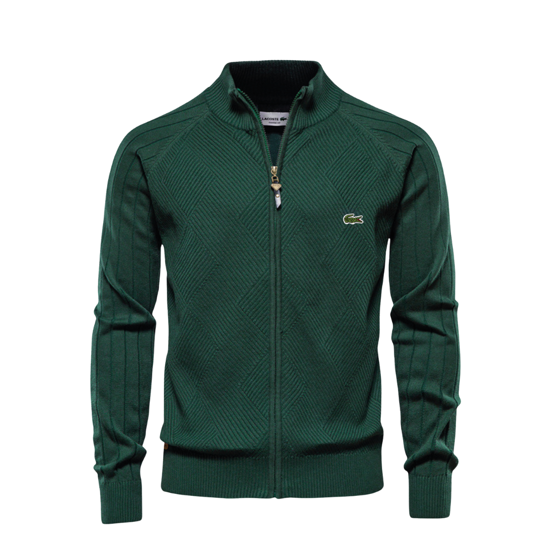 LC Sudadera con Cremallera y Textura para Hombre