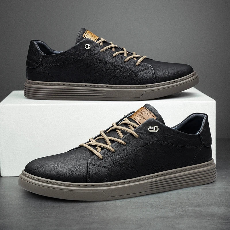 Zapatillas Lusso Passo de cuero genuino