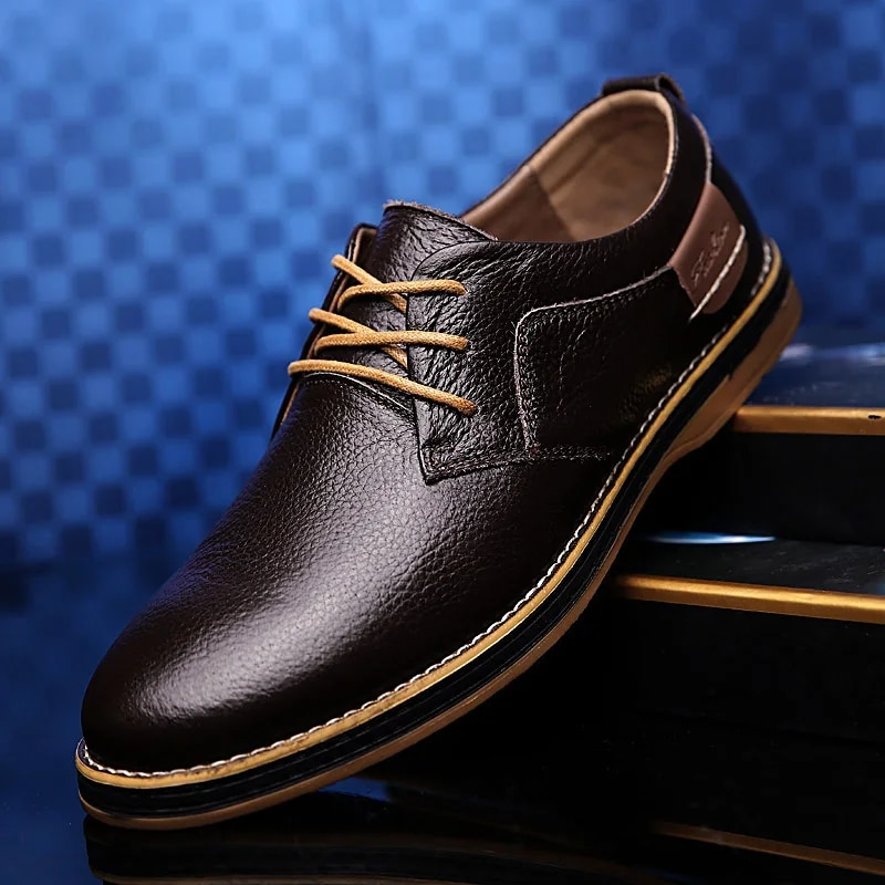 Lucas Wellington Zapatos de Cuero Genuino