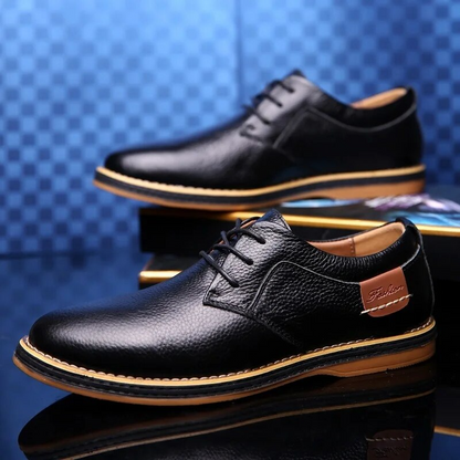 Lucas Wellington Zapatos de Cuero Genuino