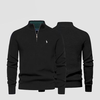 Suéter de cuello con cremallera RL Hombre (Liquidación)