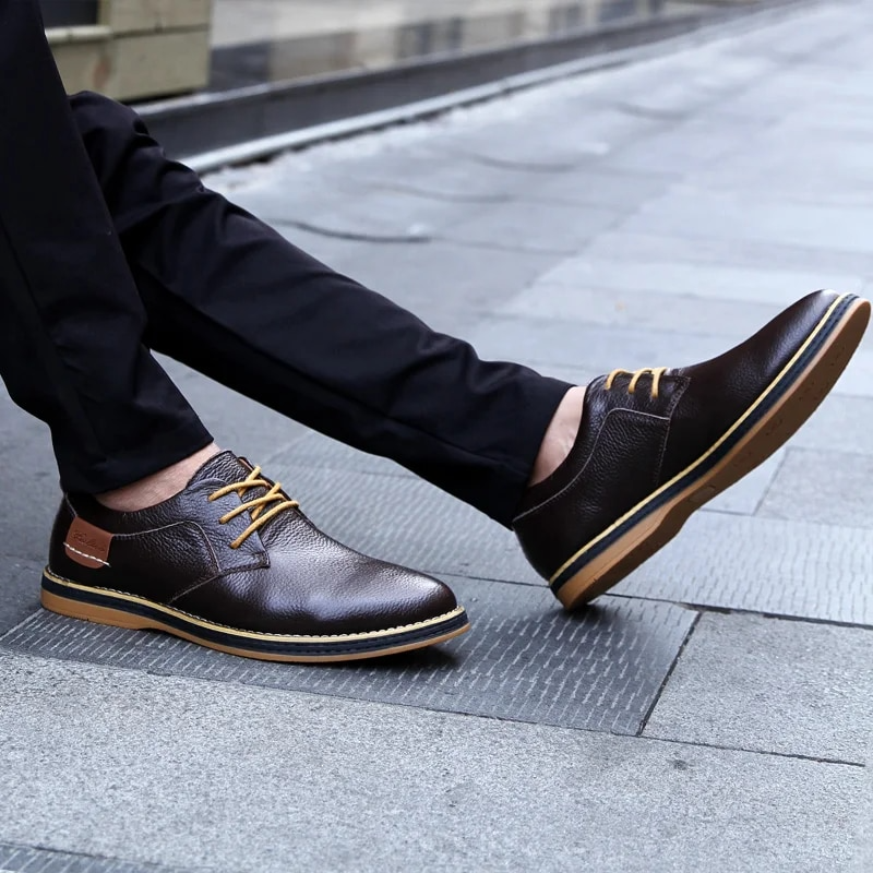 Lucas Wellington Zapatos de Cuero Genuino