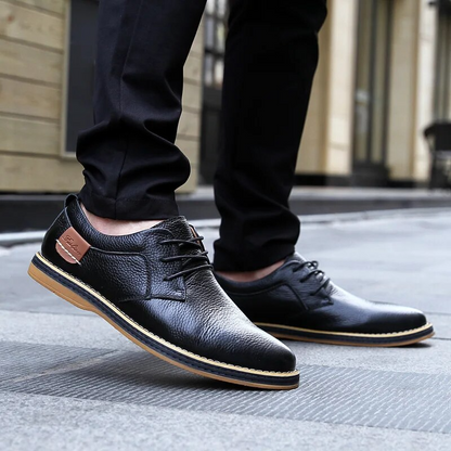 Lucas Wellington Zapatos de Cuero Genuino
