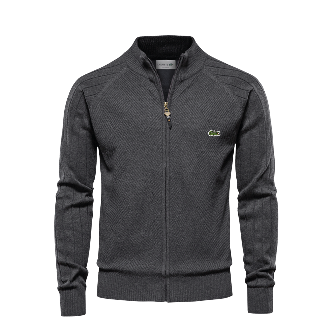 LC Sudadera con Cremallera y Textura para Hombre