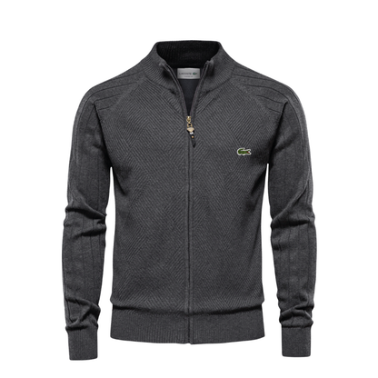 LC Sudadera con Cremallera y Textura para Hombre