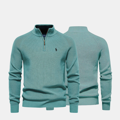 Suéter de cuello con cremallera RL Hombre (Liquidación)