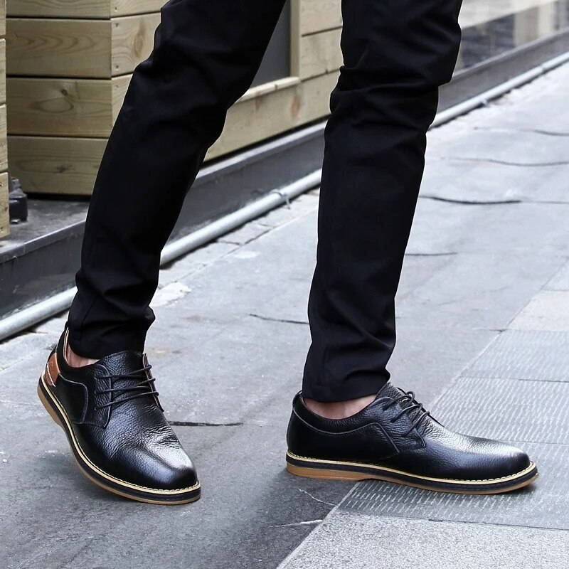 Lucas Wellington Zapatos de Cuero Genuino