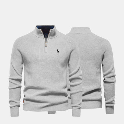 Suéter de cuello con cremallera RL Hombre (Liquidación)
