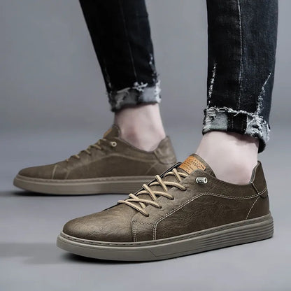Zapatillas Lusso Passo de cuero genuino