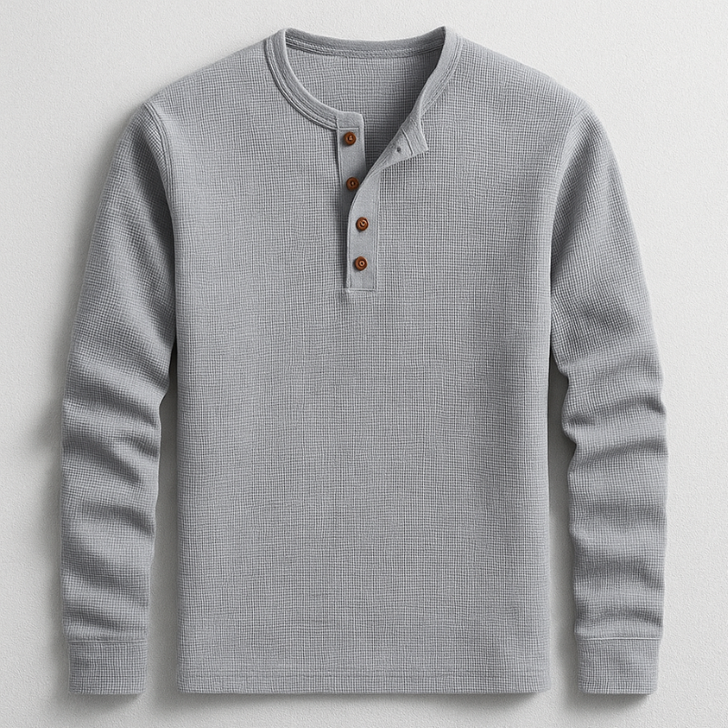 Hudson Henley Camisa Manga Larga