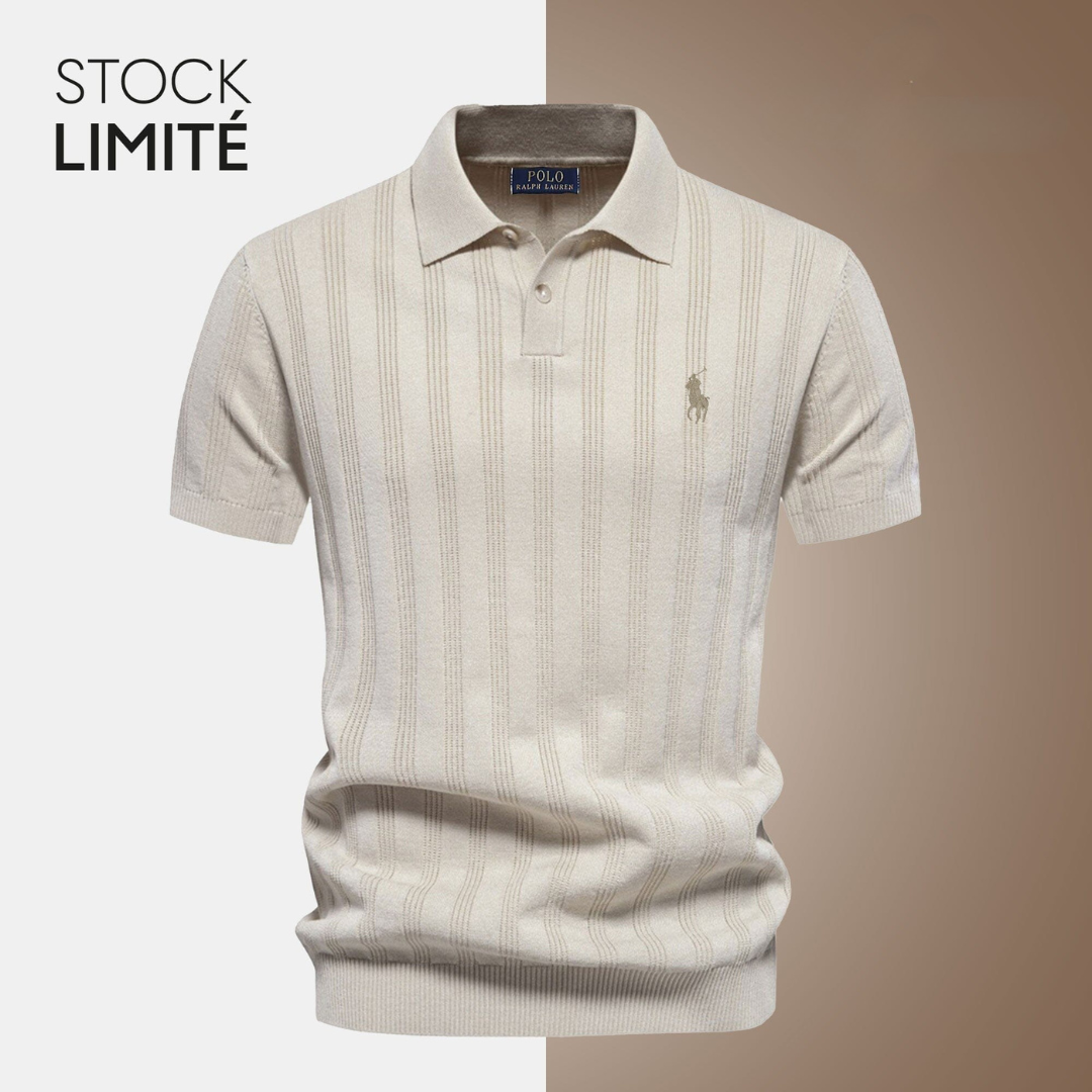 RL Exclusive Hombre Textured Knit Playera Polo