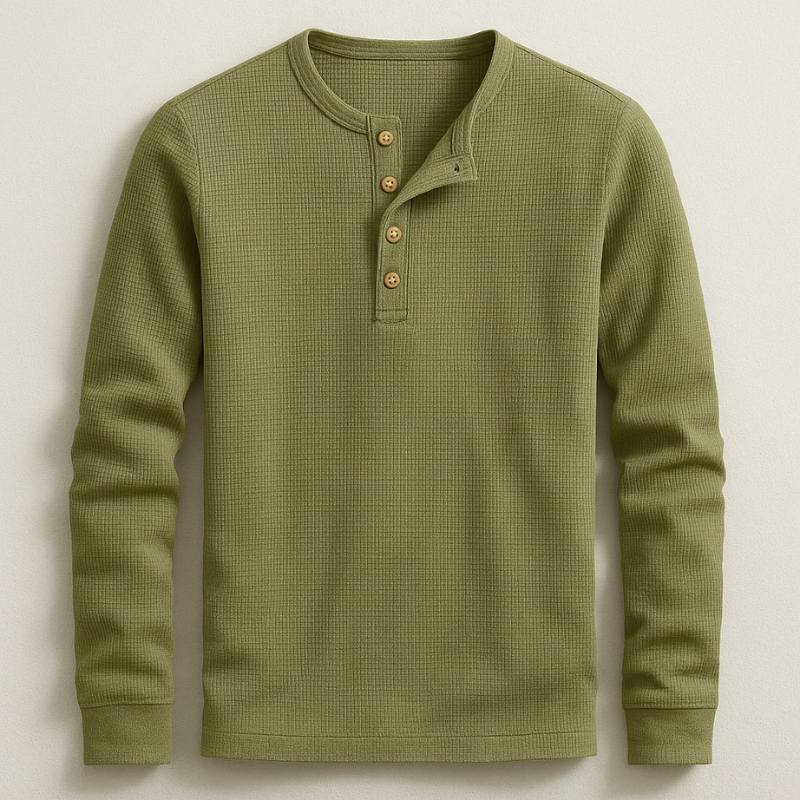 Hudson Henley Camisa Manga Larga