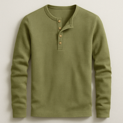Hudson Henley Camisa Manga Larga