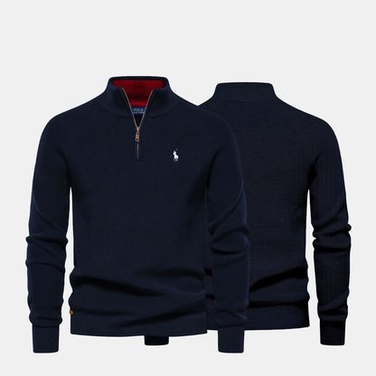 Suéter de cuello con cremallera RL Hombre (Liquidación)