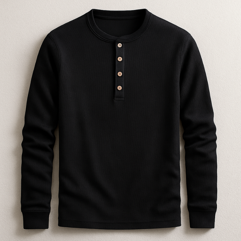Hudson Henley Camisa Manga Larga