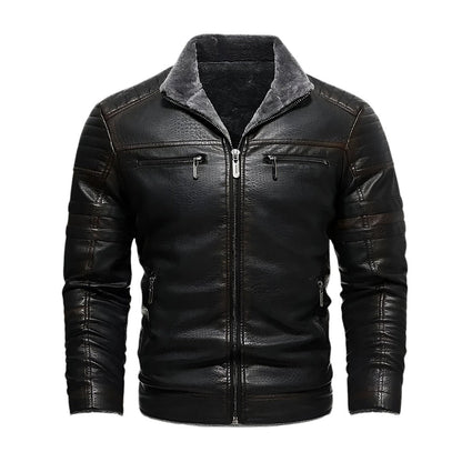 Chaqueta de cuero para hombre Benjamin Sherpa