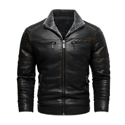 Chaqueta de cuero para hombre Benjamin Sherpa