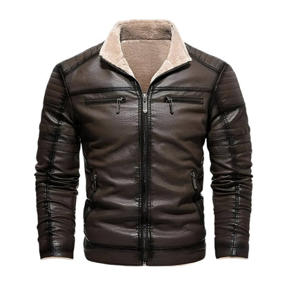 Chaqueta de cuero para hombre Benjamin Sherpa