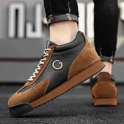 Giovanni Nero Zapatos de Cuero