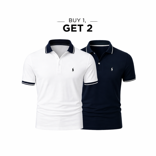 RL (COMPRA 1, LLEVA 2) - Kit de Playeras Polo Premiere - Línea Profesional (Paquete de 2)