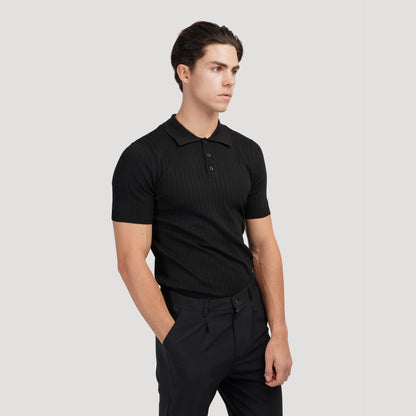 GIMCHEON Playera Polo Tejida