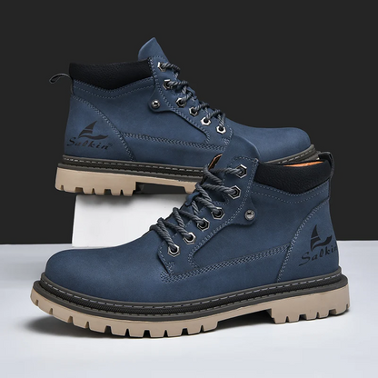 Outlander Botas de Cuero Genuino