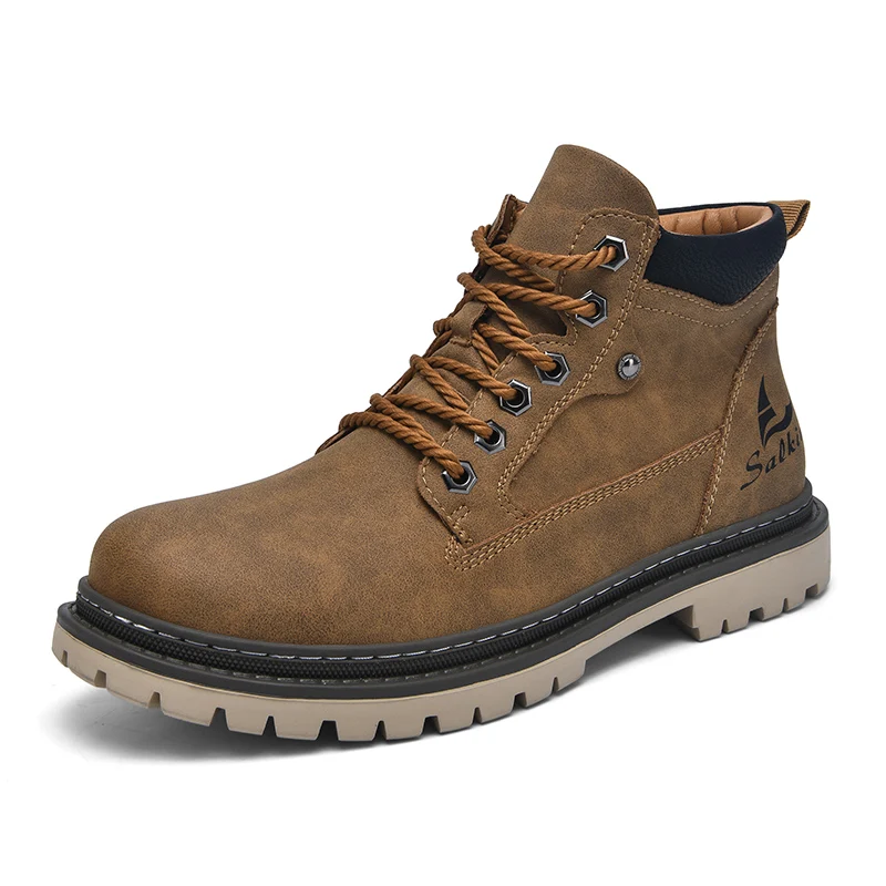 Outlander Botas de Cuero Genuino