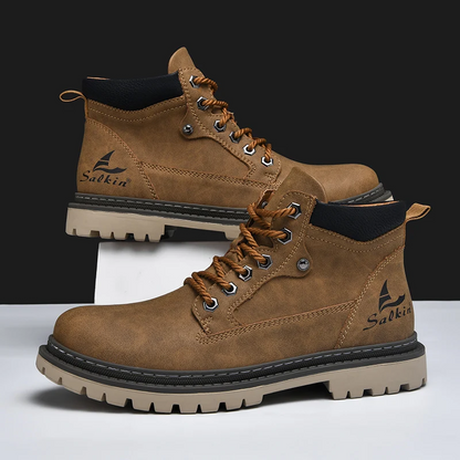 Outlander Botas de Cuero Genuino