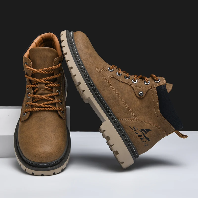 Outlander Botas de Cuero Genuino
